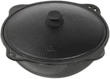 Uzbek Cast Iron Kazan 10 L-12 L-16 - Cast Iron Cauldron With Lid - Form Uzbekist
