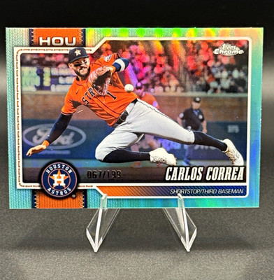 2026 Topps Chrome Carlos Correa Teal Refractor /199 #47 Astros