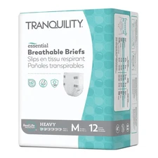 Tranquility Essential Incontinence Brief M Breathable 2745 Heavy 96 Ct