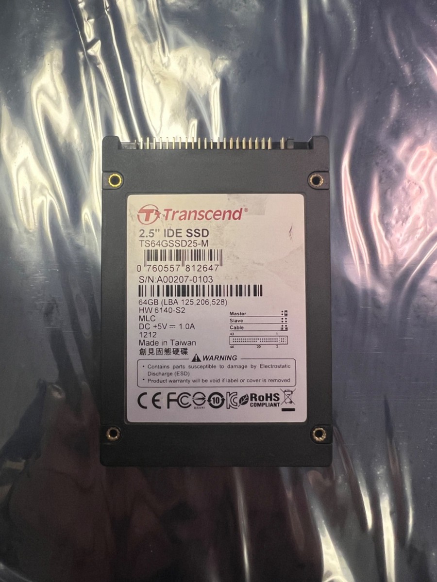 Transcend TS64GSSD25S-M Solid-State Drive-64GB PATA | eBay