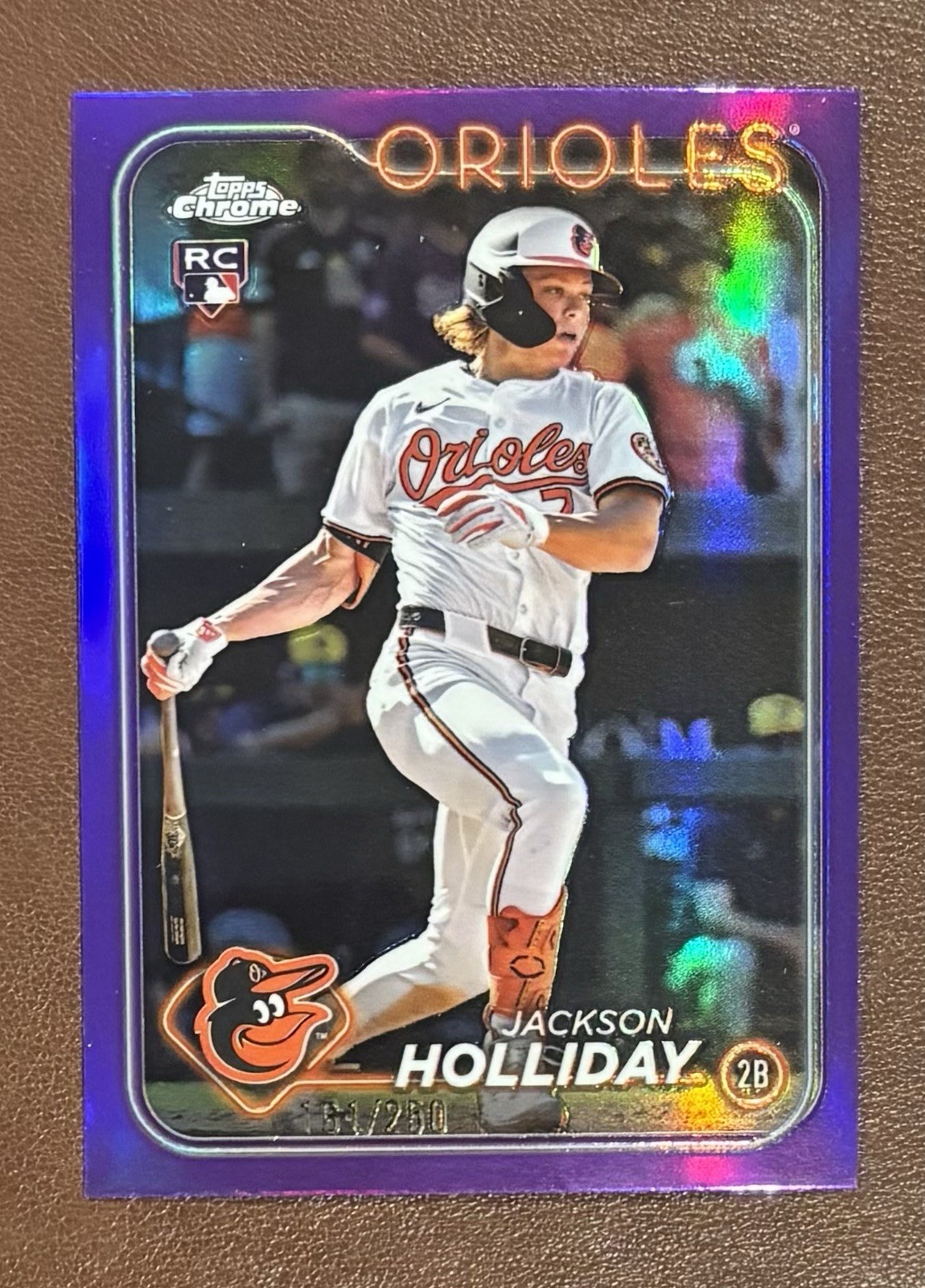 2024 Topps Chrome Update Series - Jackson Holliday #USC200 Purple Refractor /250