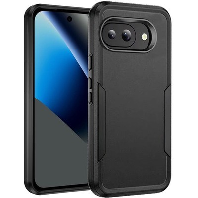 For Google Pixel 10a Case Fused Rugged Shockproof Phone Cover + Tempered Glass