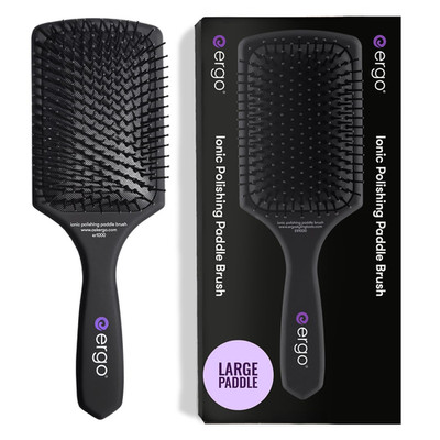 Ionic Paddle Hair Brush   Large Polishing Brush for Long-Lasting Shine, Detangli