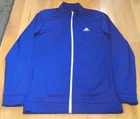 Adidas Golf Men's Full Zip Blue White Jacket Size L