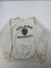 VINTAGE Tulane University Collegiate Pacific Sweatshirt Mens Large Crewneck 70s