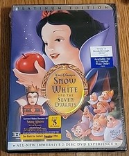 NEW Snow White and the Seven Dwarfs DVD, 2001, 2-Disc Platinum Edition SEALED