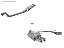  Duplex Komplettanlage ab Kat Opel Zafira A 2x80 rund mit Abs.