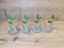 Bluna Gläser Set | 4x 0,2L Eichung | Rastal Saftglas | Retro Werbeglas Vintage