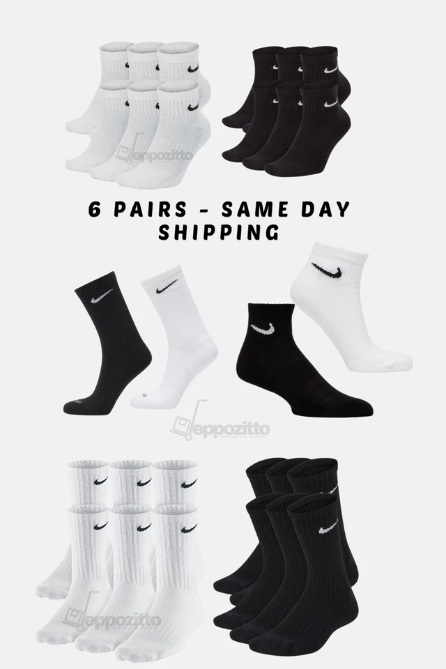 Calcetines Nike Everyday al tobillo y crew 6 pares, TODAS las tallas’s Foto 2 de 4