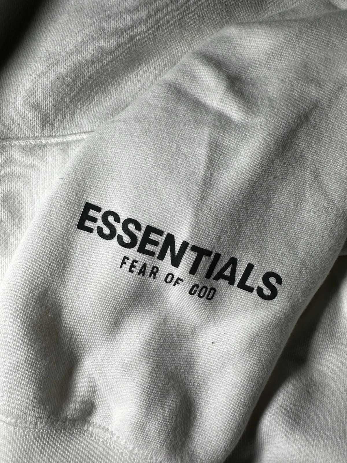 Felpa con cappuccio Fear Of God Essentials logo applicato taglia M