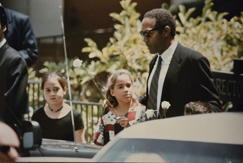 O.J. Simpson Departing Nicole Brown Simpson Funeral With His Children