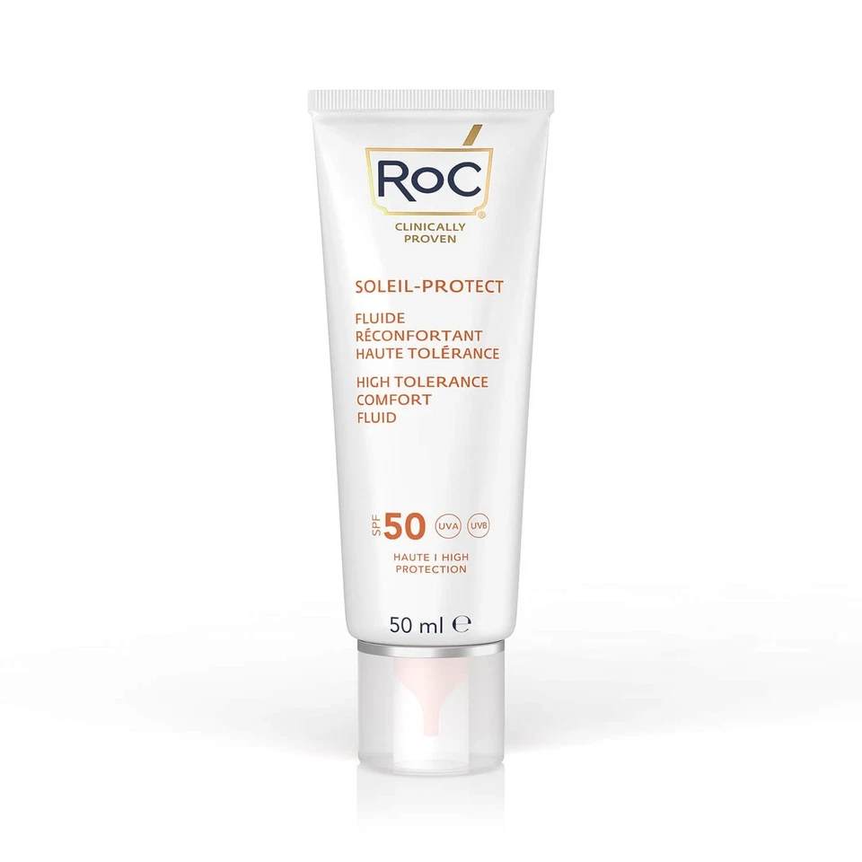 roc Sun Cream factor 50 High Tolerance Comfort Fluid SPF50 For Sensitive Skin - Image 2 of 4
