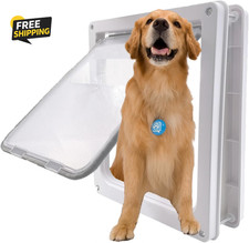 Large Dog Door, Magnetic Door for Pets up to 100 Lb, 16.9"  13.9" Doggie Door