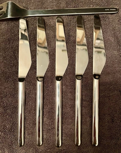 Christofle Recto Verso ステンレススチール 5 PC。 4 Plusエクストラ2のサービス - 画像10/21