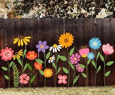 JarThenaAMCS 12Pcs Large Spring Wildflower Stencils Reusable Floral Plastic
