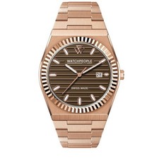 Uhr - Watch People - Rosé Steel - Brown - 41mm