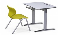 Moderne Schulbank Mit Stabilem Tisch Und Ergonomischem SchüLerstuhl