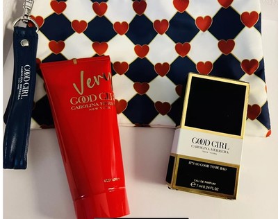 CAROLINA HERRERA GOOD GIRL Eau De Parfum Miniature, Lotion & Wristlet Pouch Set