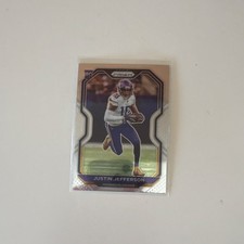 2020 Panini Prizm Justin Jefferson Rookie #398 Football Card Minnesota Vikings. rookie card picture