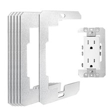Wall Plate Spacer 6 Pcs, Metal Flush Fit Device Level Plate For Wall Outlet