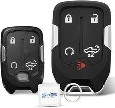 Key Fob Shell, Replacement Smart Remote Key Case Cover 5 Buttons for 2019-2024