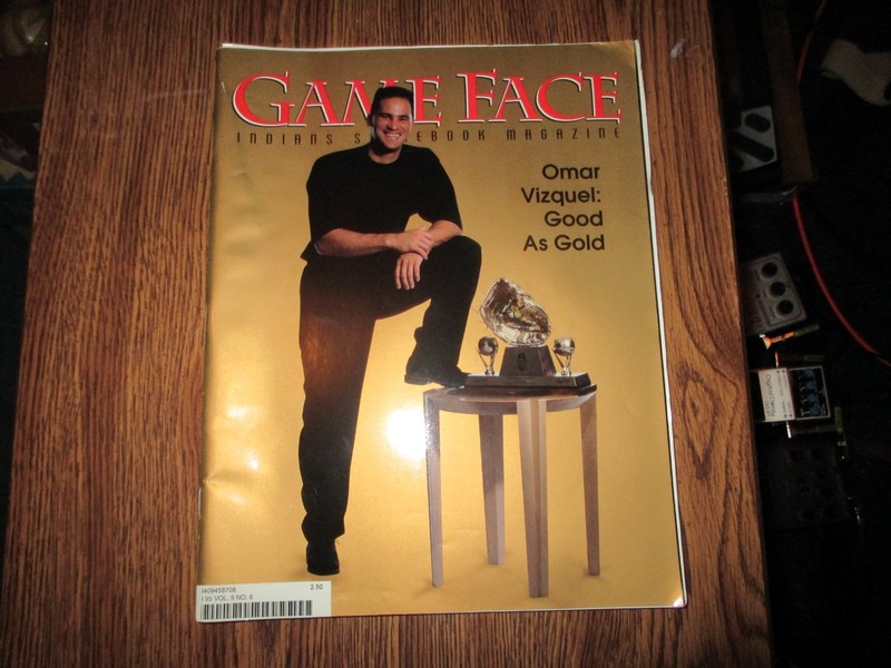 1995 Cleveland Indians Game Face magazine Vizquel, Good as Gold Vol.9 No.6