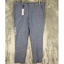Express Mens Innovator Skinny Fit Dress Pants Blue Size 34x32