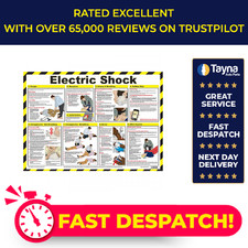 Electric Shock Poster 59x42cm A601 Safety First Aid Genuine Top Quality Product