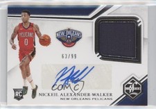 2019 Chronicles Limited Rookie Jersey 63/99 Nickeil Alexander-Walker Auto 0f6e
