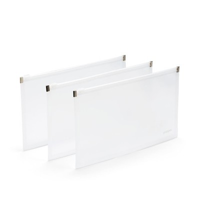 Zipper Pouches - Letter-Size Document Storage Bags, Waterproof Document Folde...