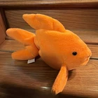 1994 Vintage Retired Ty Beanie Baby - GOLDIE the Goldfish Plush Toy - With Tag