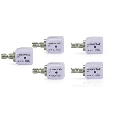 Ivoclar Vivadent 644390 IPS e.max CAD inLab CEREC Dental Blocks LT B2 A16(L) 5Pk