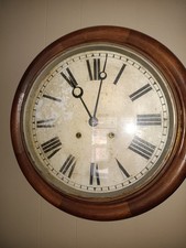 Antiguo Reloj de Pared Galería Ansonia 8 Días, Hora/Huelga, Llave Catedral Gong