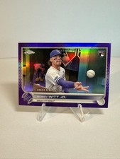 2022 Topps Chrome Update Rookie Debut Bobby Witt Jr. #USC176 Purple Refractor RC