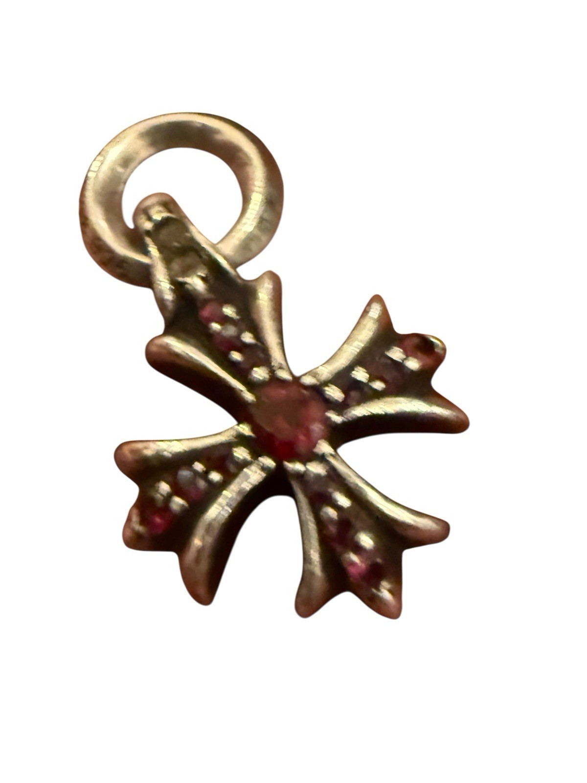 Chrome Hearts .925 Silver / Paved Ruby CH Plus Ch… - image 2