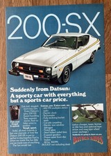 Datsun  200-SX   - Magazine 1977  Print Ad 7 x 10