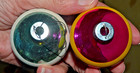 🌟 VINTAGE SHINY BRITE STRIPED 2 1/4" GLASS BALL CHRISTMAS COLORFUL ORNAMENTS — photo 10