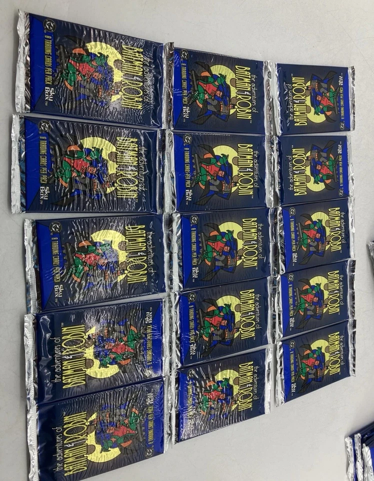 De colección Skybox Adventures of Batman & Robin 27 paquetes sellados tarjetas coleccionables con caja Foto 2 de 4