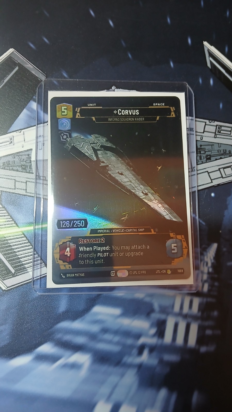 CORVUS 126/500 Star Wars Unlimited Serialized Prestige Foil