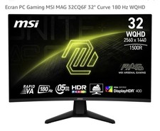 MSI MAG 32CQ6F 32" Curved 1440p 144Hz Gaming Monitor