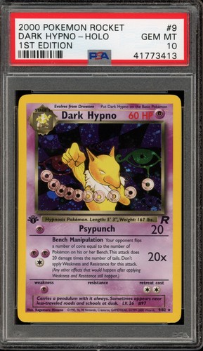 Dark Hypno (1st Edition) graded PSA 10 for sale on eBay