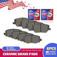 For Fiat 500X 2015-2022 Jeep Renegade Front And Rear Ceramic Brake Pads Kit