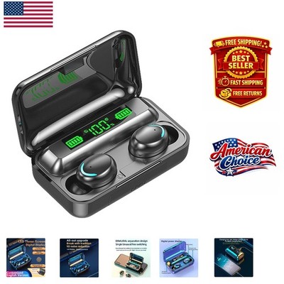 Wireless Earbuds with Touch Control, Noise Reduction, and LED Display