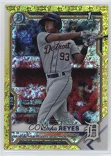 2021 Bowman Chrome Prospects Yellow Mini-Diamond Refractor 7/75 Adinso Reyes 5ob