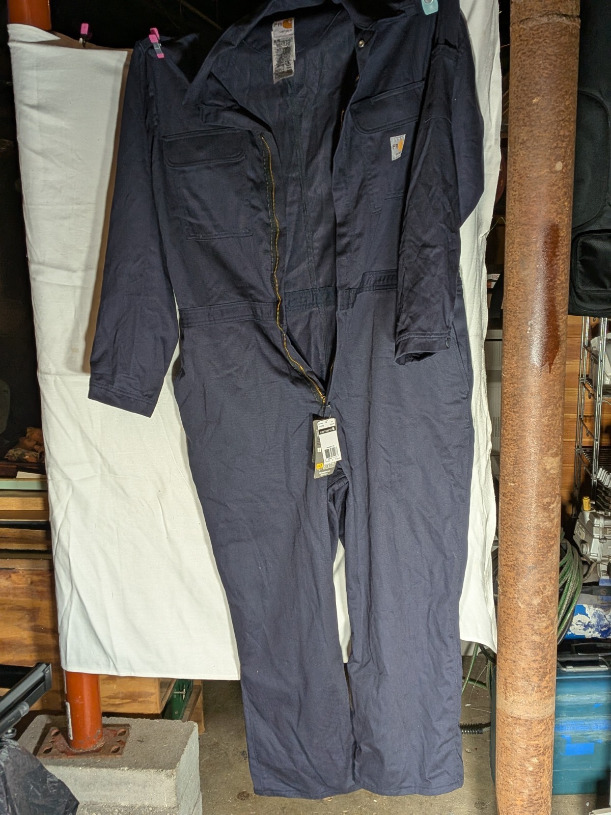 Carhartt Fire Resistant Men's Traditional Coveralls Blue 48 Regular New W Tags