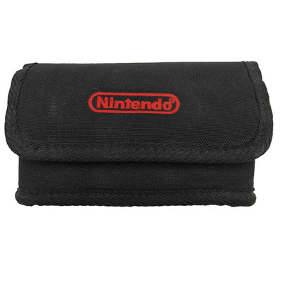 Vintage Nintendo 6 Game Carry Case Red Letters On Solid Black OEM Authentic!