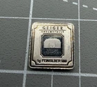 Geiger 1 Gram .999 Silver Bar (BV474867) Partially Light Toned