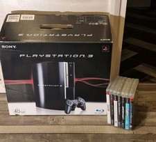 Playstation 3 - PS3 40GB Console Boxed W/7 Games & Official Controller