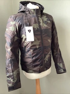 Rev'it Flare 2 Waterproof Thermal Motorbike Textile Jacket Camo Dark Green M