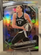 2025 PRIZM WNBA SILVER PRIZM #49 MEGAN GUSTAFSON ACES